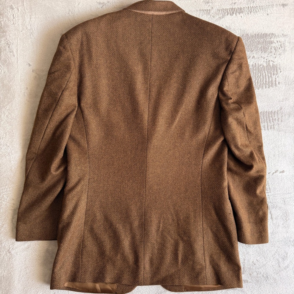 Vintage Ermenegildo Zegna Brown Cashmere Blazer Sport Coat Made in Italy 52 Mens - Picture 6 of 9